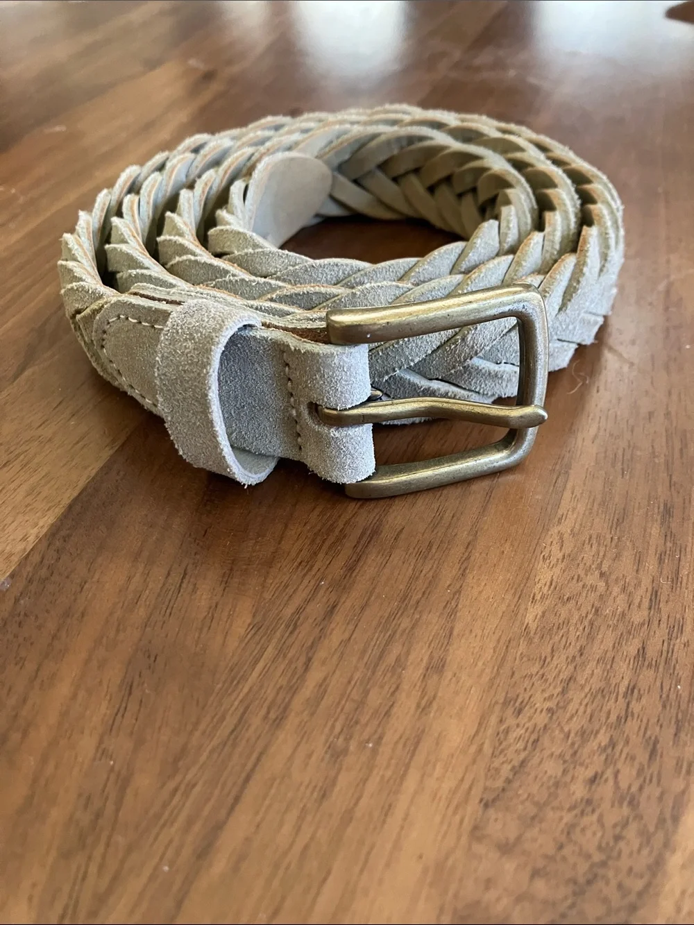 J. Crew Braided Suede Leather Belt